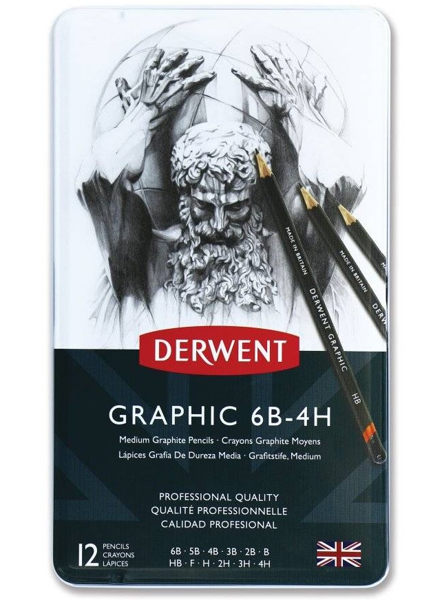 Набор графитных карандашей Graphic Medium 12шт
