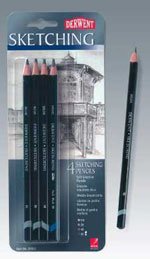 Набор графитных карандашей Sketching Pencils 4шт