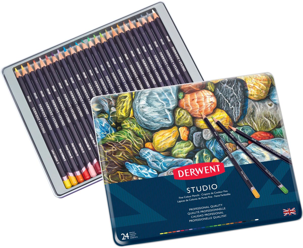 Набор цветных карандашей Studio 24 цв. в металлической коробке